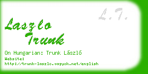 laszlo trunk business card